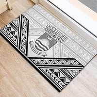 Kiribati Gospel Day Rubber Doormat Coat Of Arms Polynesian Pattern LT05 - Polynesian Pride