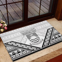 Kiribati Gospel Day Rubber Doormat Coat Of Arms Polynesian Pattern LT05 - Polynesian Pride