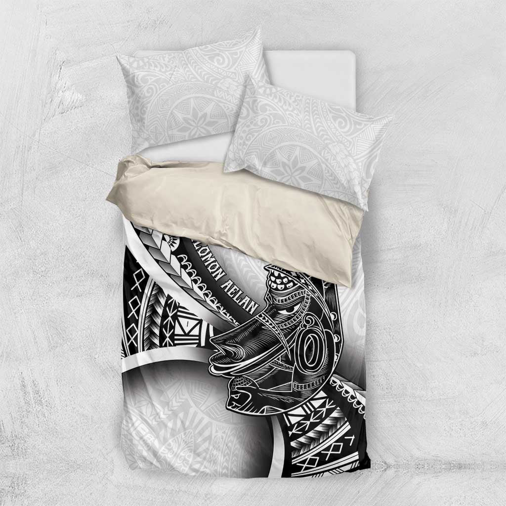 Solomon Islands Nguzunguzu Bedding Set Polynesian Tribal Pattern