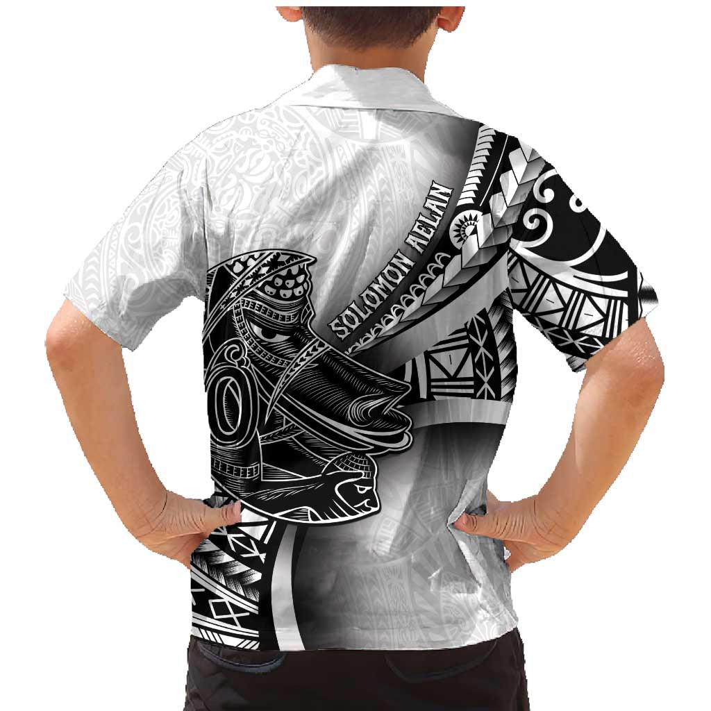 Solomon Islands Nguzunguzu Family Matching Mermaid Dress and Hawaiian Shirt Polynesian Tribal Pattern