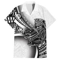 Solomon Islands Nguzunguzu Family Matching Summer Maxi Dress and Hawaiian Shirt Polynesian Tribal Pattern