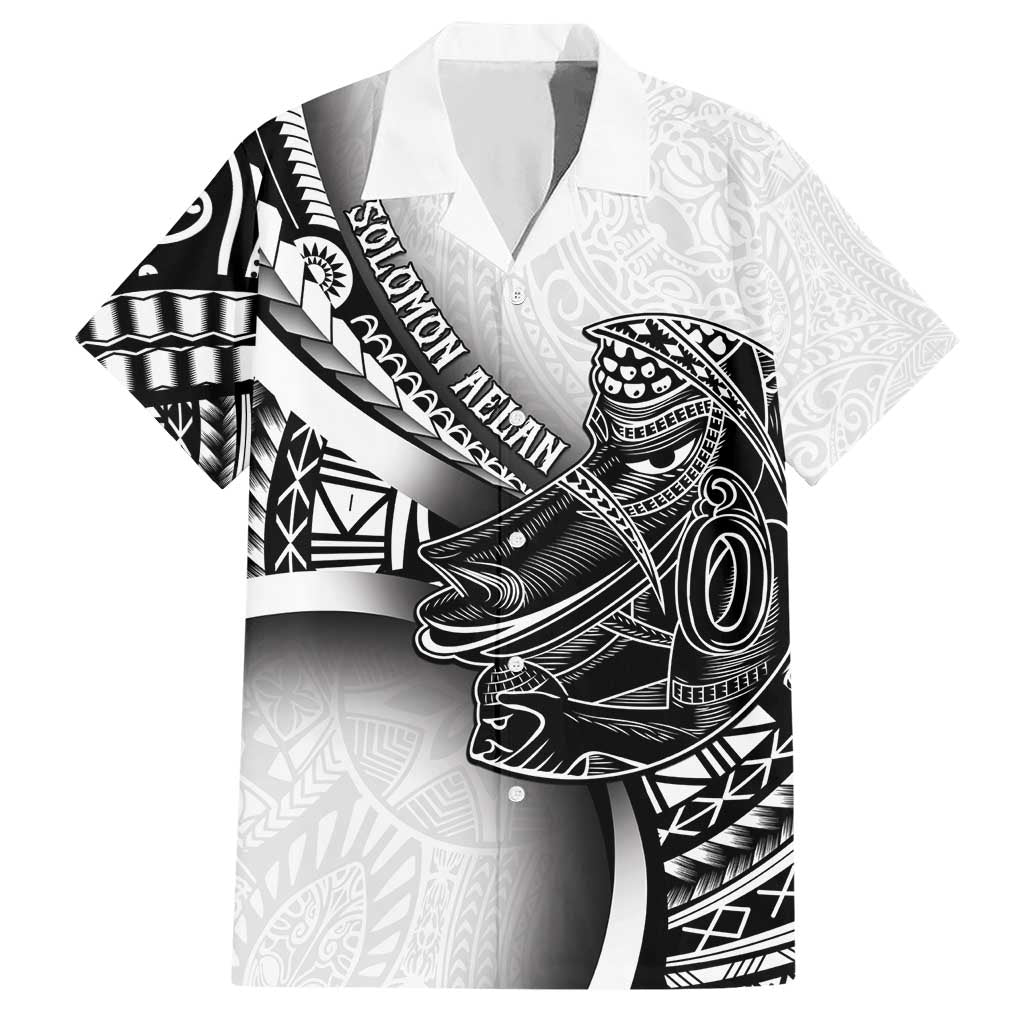 Solomon Islands Nguzunguzu Hawaiian Shirt Polynesian Tribal Pattern