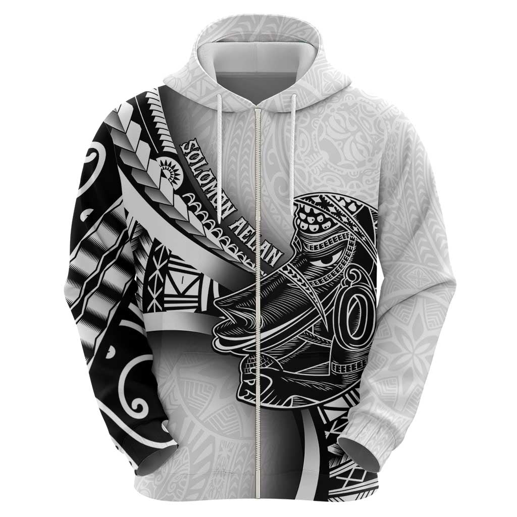 Solomon Islands Nguzunguzu Hoodie Polynesian Tribal Pattern