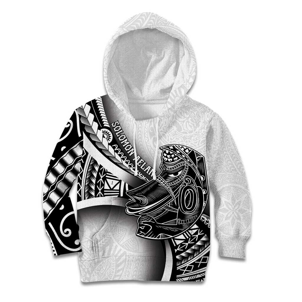 Solomon Islands Nguzunguzu Kid Hoodie Polynesian Tribal Pattern