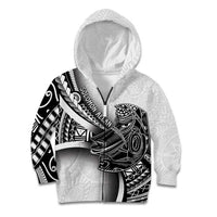 Solomon Islands Nguzunguzu Kid Hoodie Polynesian Tribal Pattern
