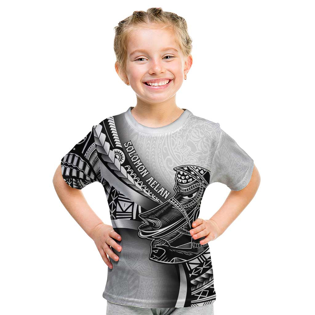 Solomon Islands Nguzunguzu Kid T Shirt Polynesian Tribal Pattern