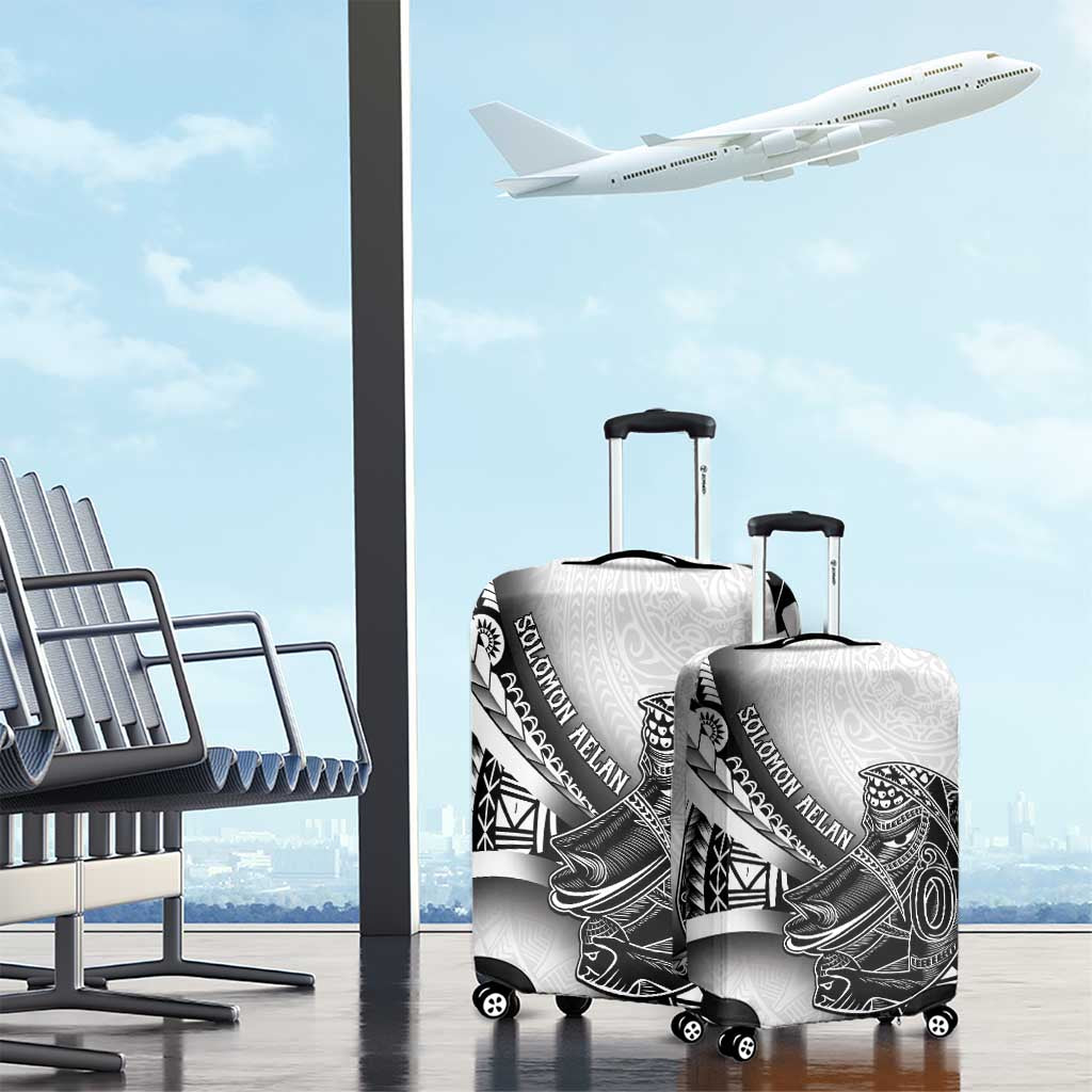 Solomon Islands Nguzunguzu Luggage Cover Polynesian Tribal Pattern
