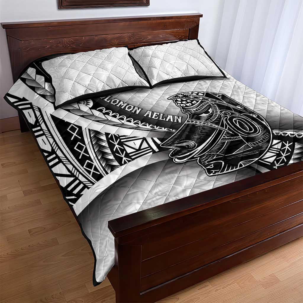 Solomon Islands Nguzunguzu Quilt Bed Set Polynesian Tribal Pattern