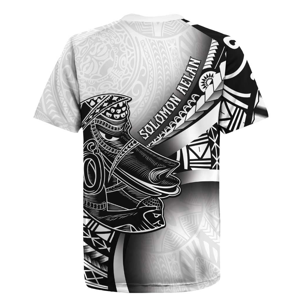 Solomon Islands Nguzunguzu Rugby Jersey Polynesian Tribal Pattern