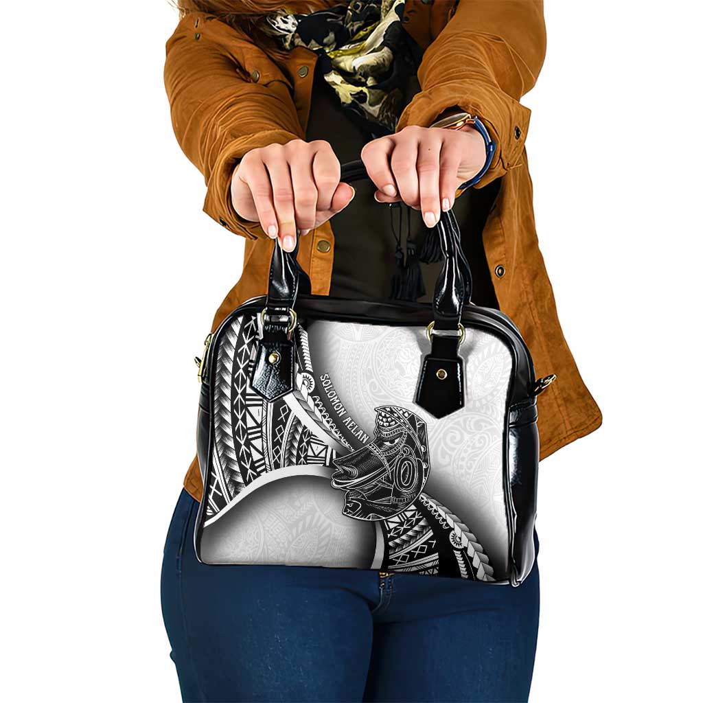 Solomon Islands Nguzunguzu Shoulder Handbag Polynesian Tribal Pattern