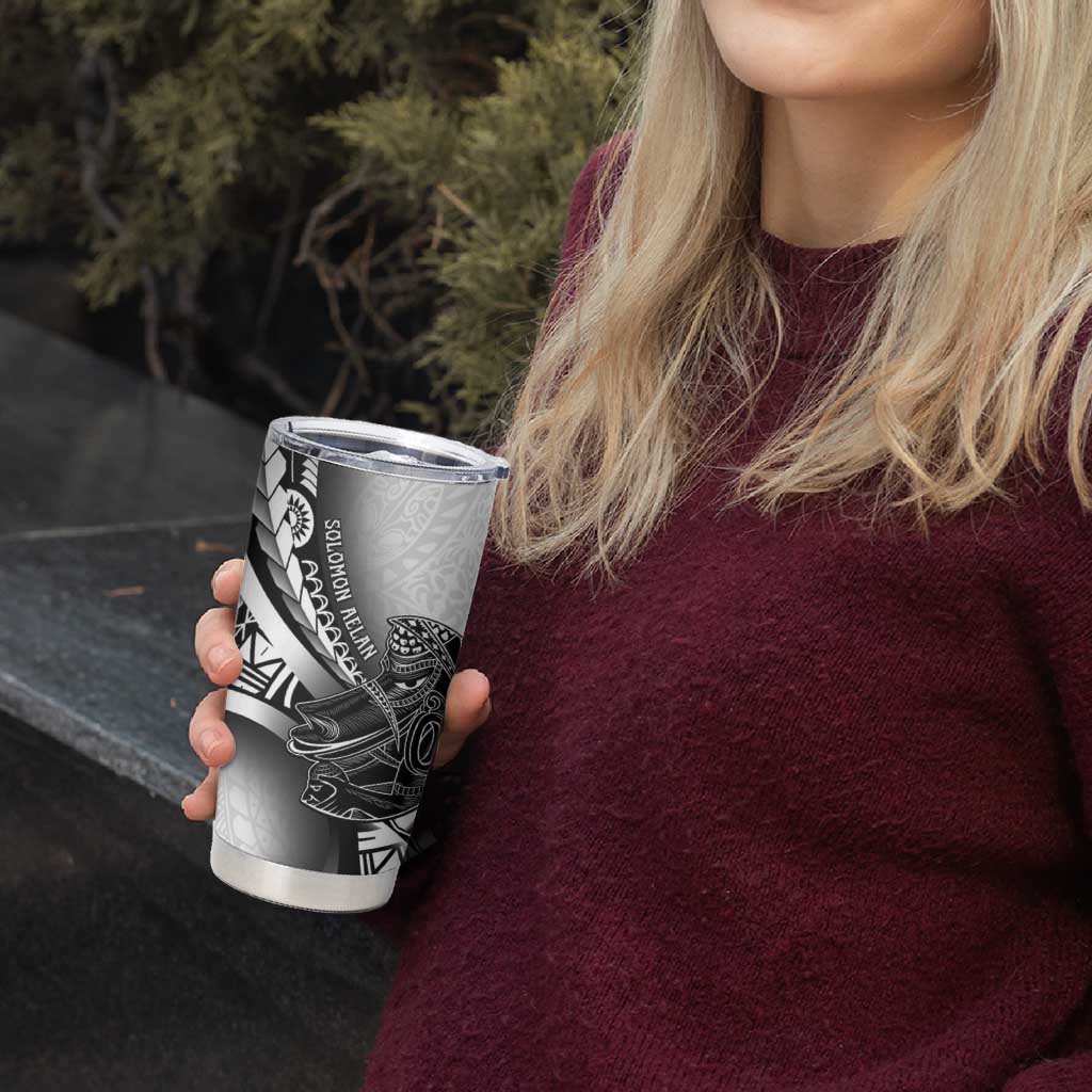 Solomon Islands Nguzunguzu Tumbler Cup Polynesian Tribal Pattern