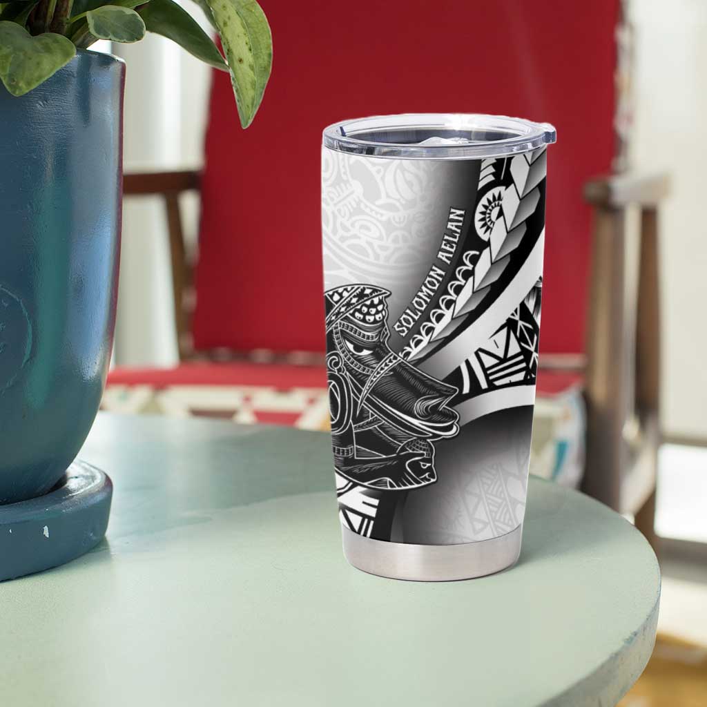 Solomon Islands Nguzunguzu Tumbler Cup Polynesian Tribal Pattern