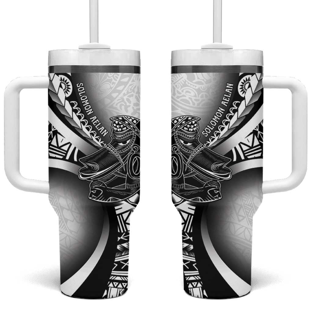 Solomon Islands Nguzunguzu Tumbler With Handle Polynesian Tribal Pattern