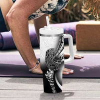 Solomon Islands Nguzunguzu Tumbler With Handle Polynesian Tribal Pattern