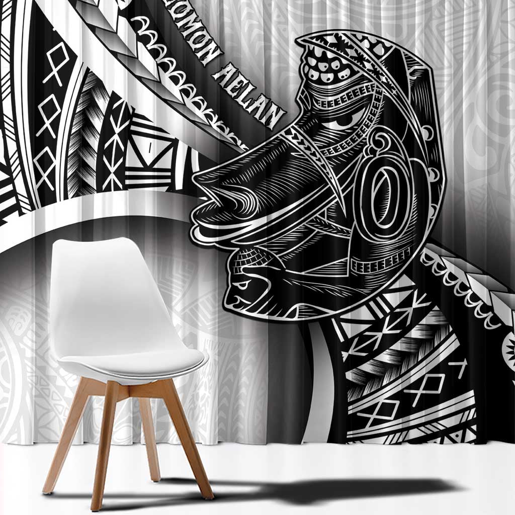 Solomon Islands Nguzunguzu Window Curtain Polynesian Tribal Pattern