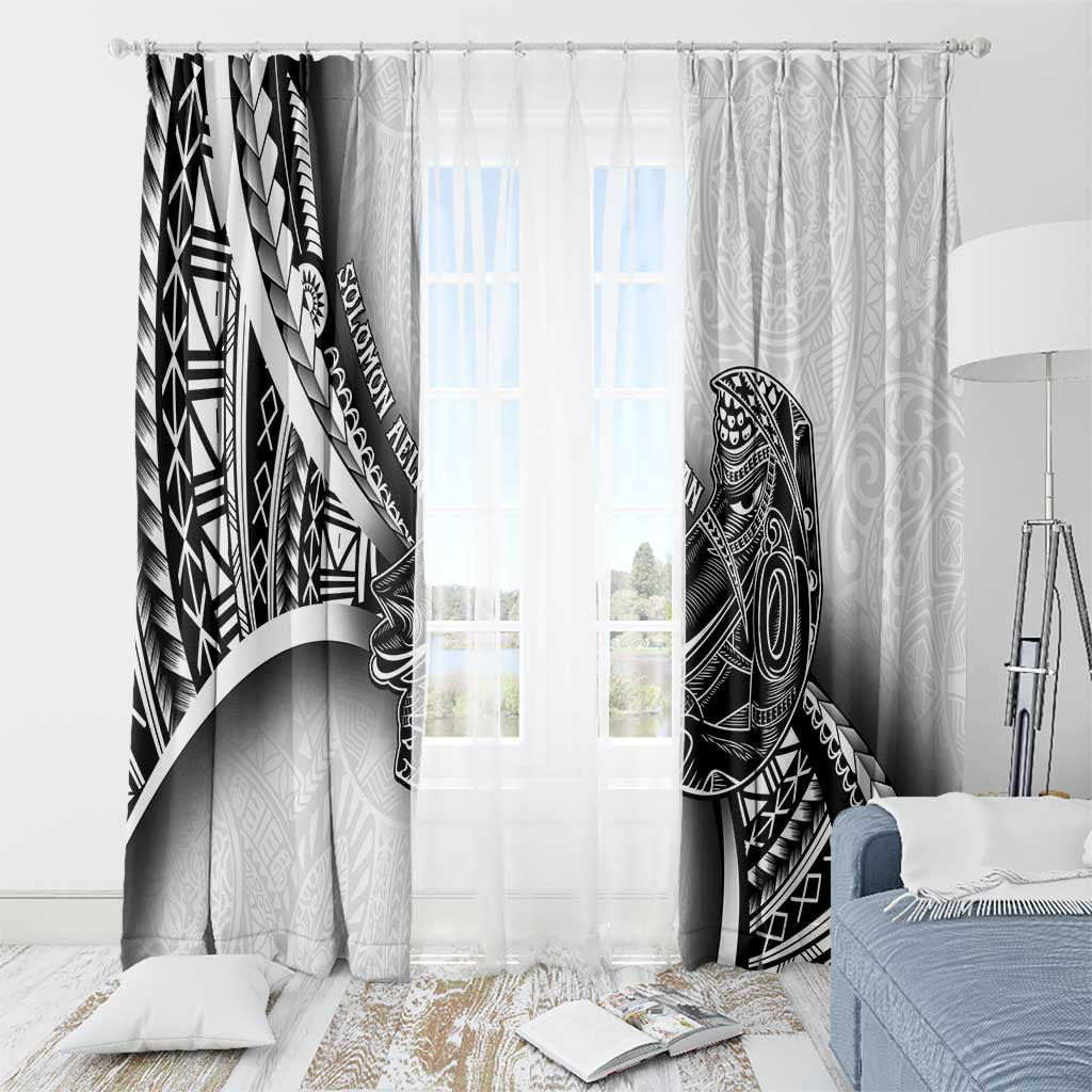 Solomon Islands Nguzunguzu Window Curtain Polynesian Tribal Pattern