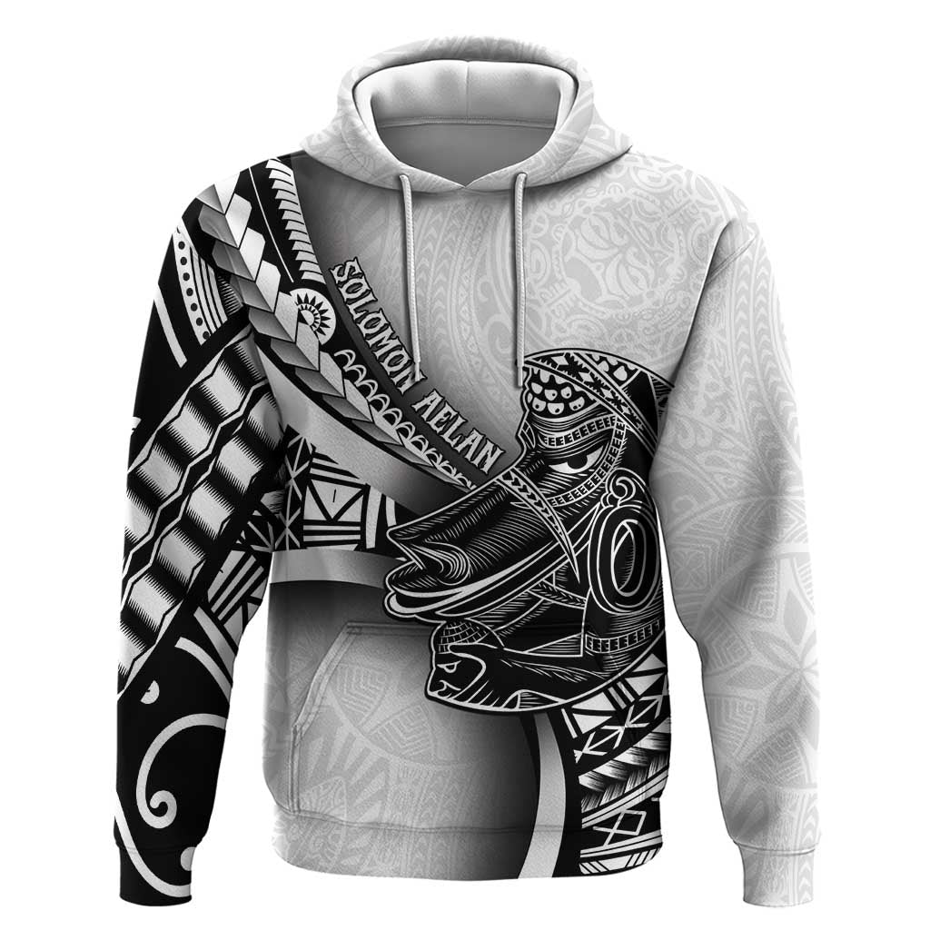 Solomon Islands Nguzunguzu Zip Hoodie Polynesian Tribal Pattern