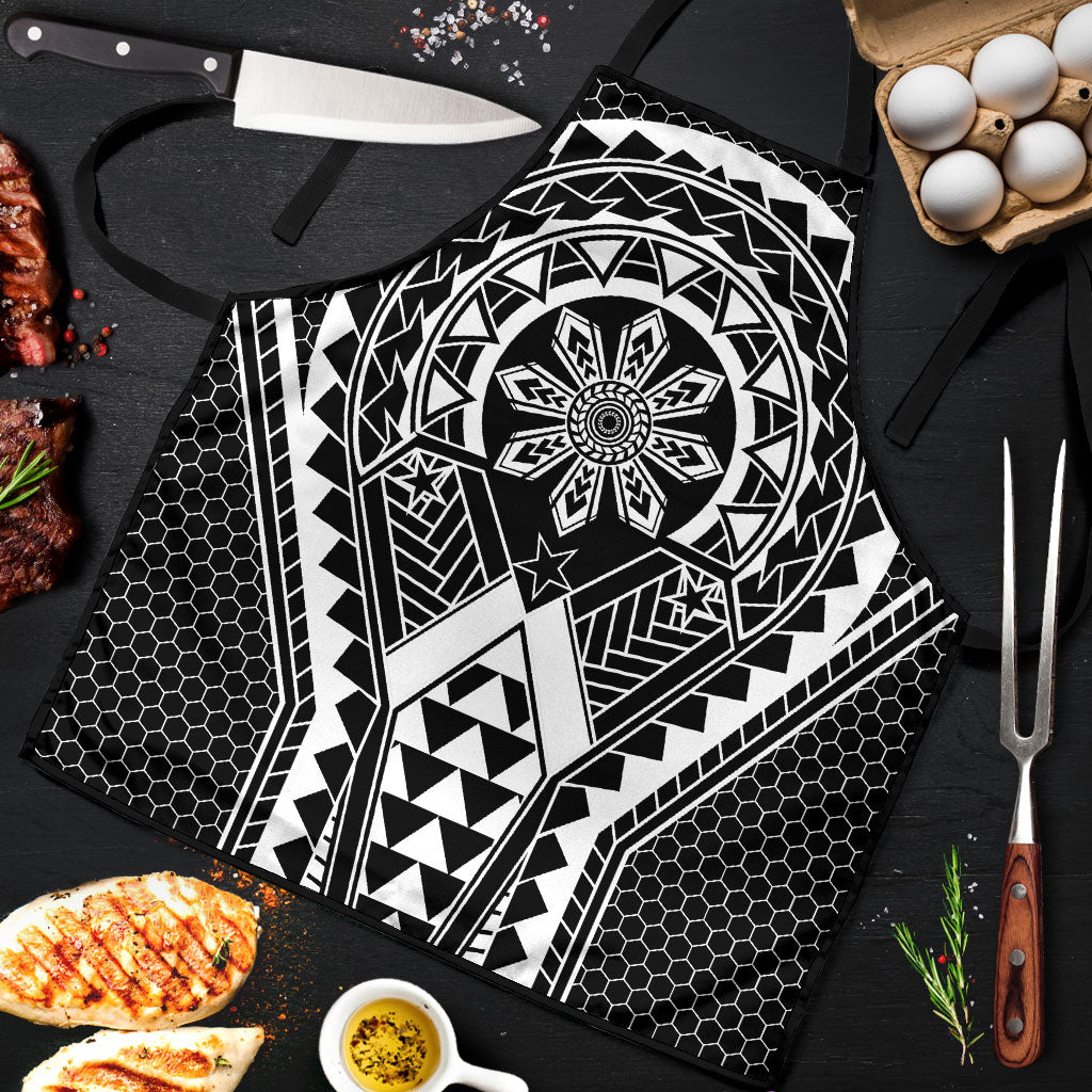 Philippines Batok Tribal Inspired Tattoo Black Apron LT05 Black - Polynesian Pride