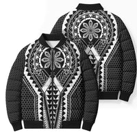Philippines Batok Tribal Inspired Tattoo Black Bomber Puffer Jacket LT05 - Polynesian Pride