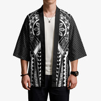 Philippines Batok Tribal Inspired Tattoo Black Kimono LT05 - Polynesian Pride