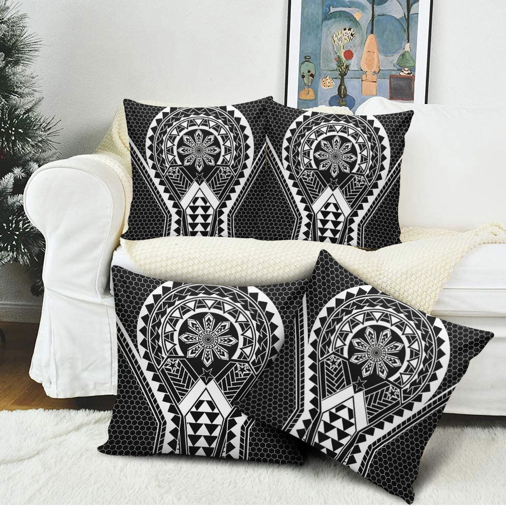 Philippines Batok Tribal Inspired Tattoo Black Pillow Cover LT05 - Polynesian Pride