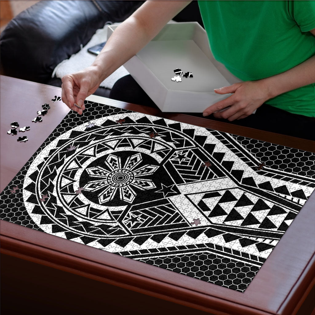 Philippines Batok Tribal Inspired Tattoo Black Puzzle LT05 - Polynesian Pride