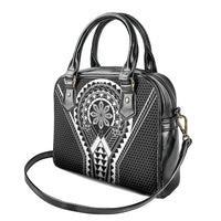 Philippines Batok Tribal Inspired Tattoo Black Shoulder Handbag LT05 - Polynesian Pride