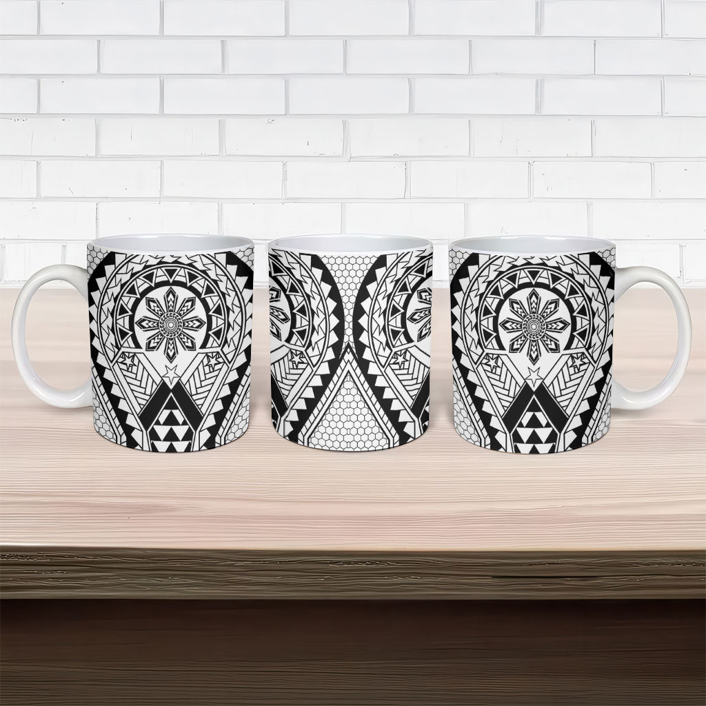 Philippines Batok Tribal Inspired Tattoo White Ceramic Mug LT05 - Polynesian Pride