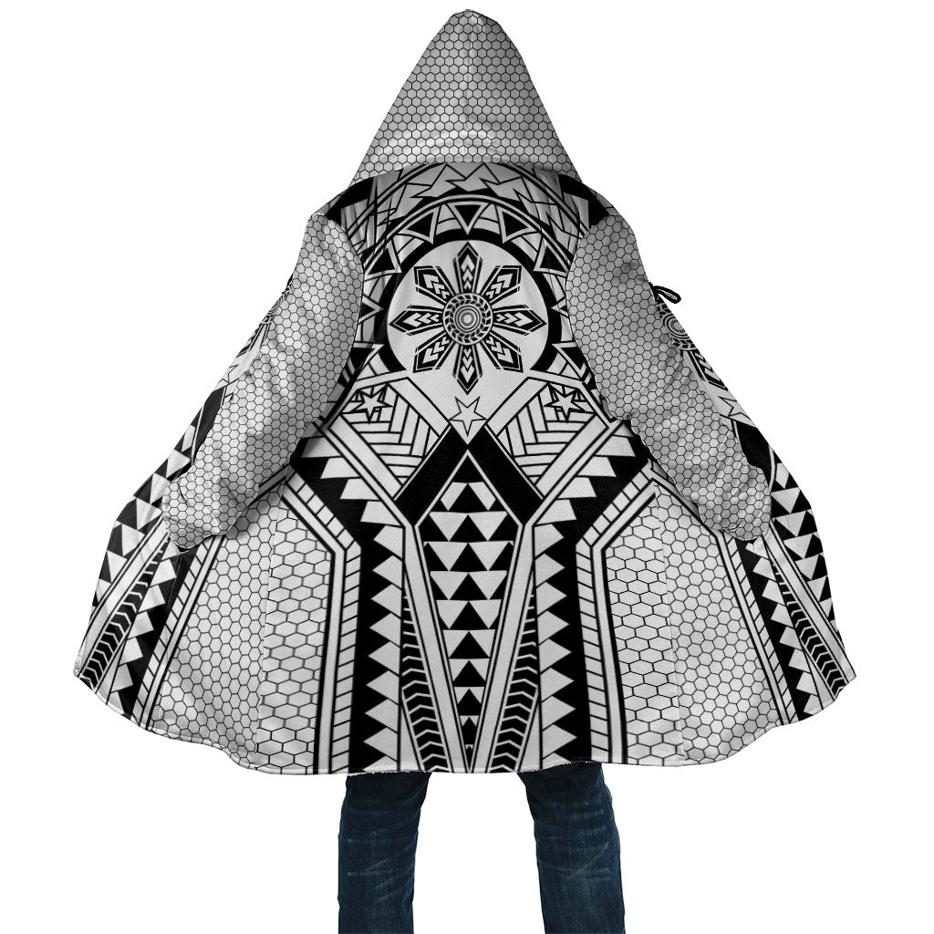 Philippines Batok Tribal Inspired Tattoo White Cloak LT05 Unisex White - Polynesian Pride