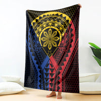 Philippines Batok Tribal Inspired Tattoo Blanket LT05 - Polynesian Pride