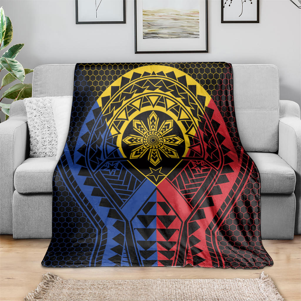 Philippines Batok Tribal Inspired Tattoo Blanket LT05 - Polynesian Pride
