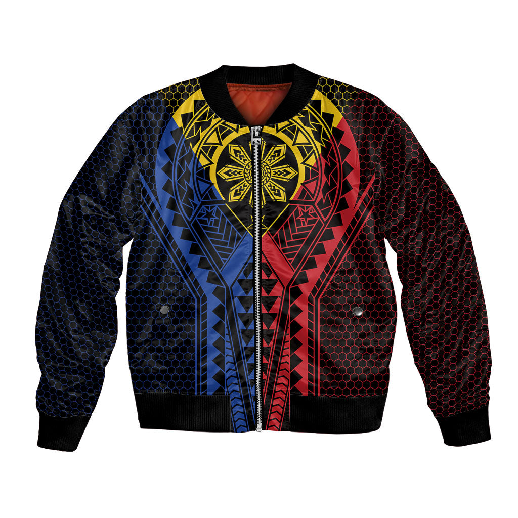 Philippines Batok Tribal Inspired Tattoo Bomber Jacket LT05 Unisex Multicolor - Polynesian Pride