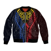 Philippines Batok Tribal Inspired Tattoo Bomber Jacket LT05 Unisex Multicolor - Polynesian Pride