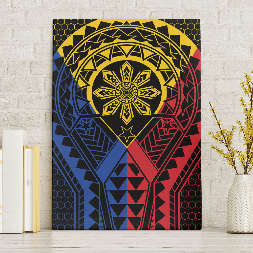 Philippines Batok Tribal Inspired Tattoo Canvas Wall Art LT05 Without Frame Multicolor - Polynesian Pride