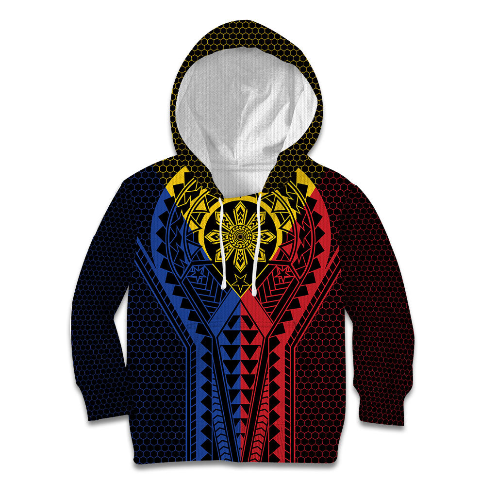 Philippines Batok Tribal Inspired Tattoo Kid Hoodie LT05 Hoodie Multicolor - Polynesian Pride