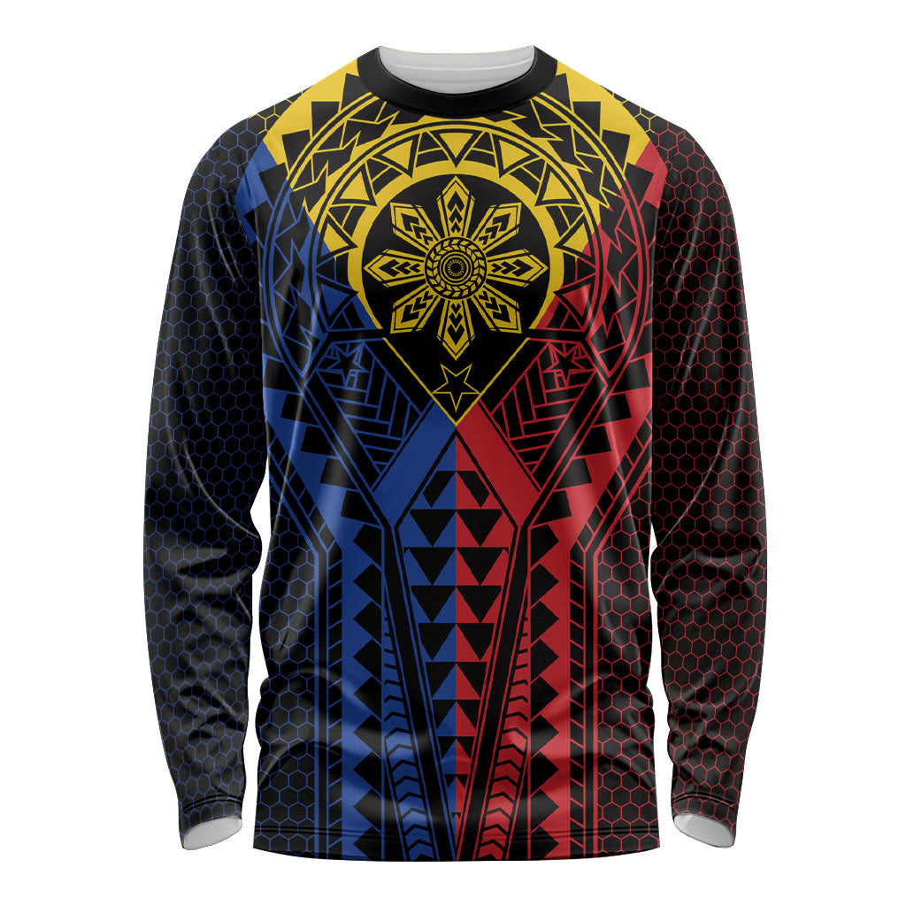 Philippines Batok Tribal Inspired Tattoo Long Sleeve Shirt LT05 Unisex Multicolor - Polynesian Pride