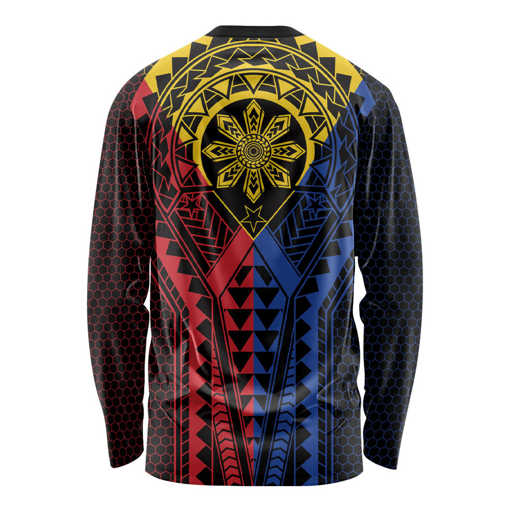 Philippines Batok Tribal Inspired Tattoo Long Sleeve Shirt LT05 - Polynesian Pride