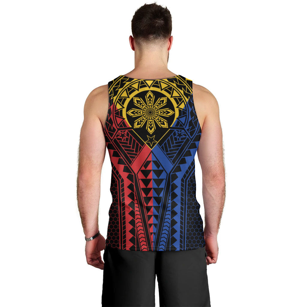 Philippines Batok Tribal Inspired Tattoo Men Tank Top LT05 - Polynesian Pride