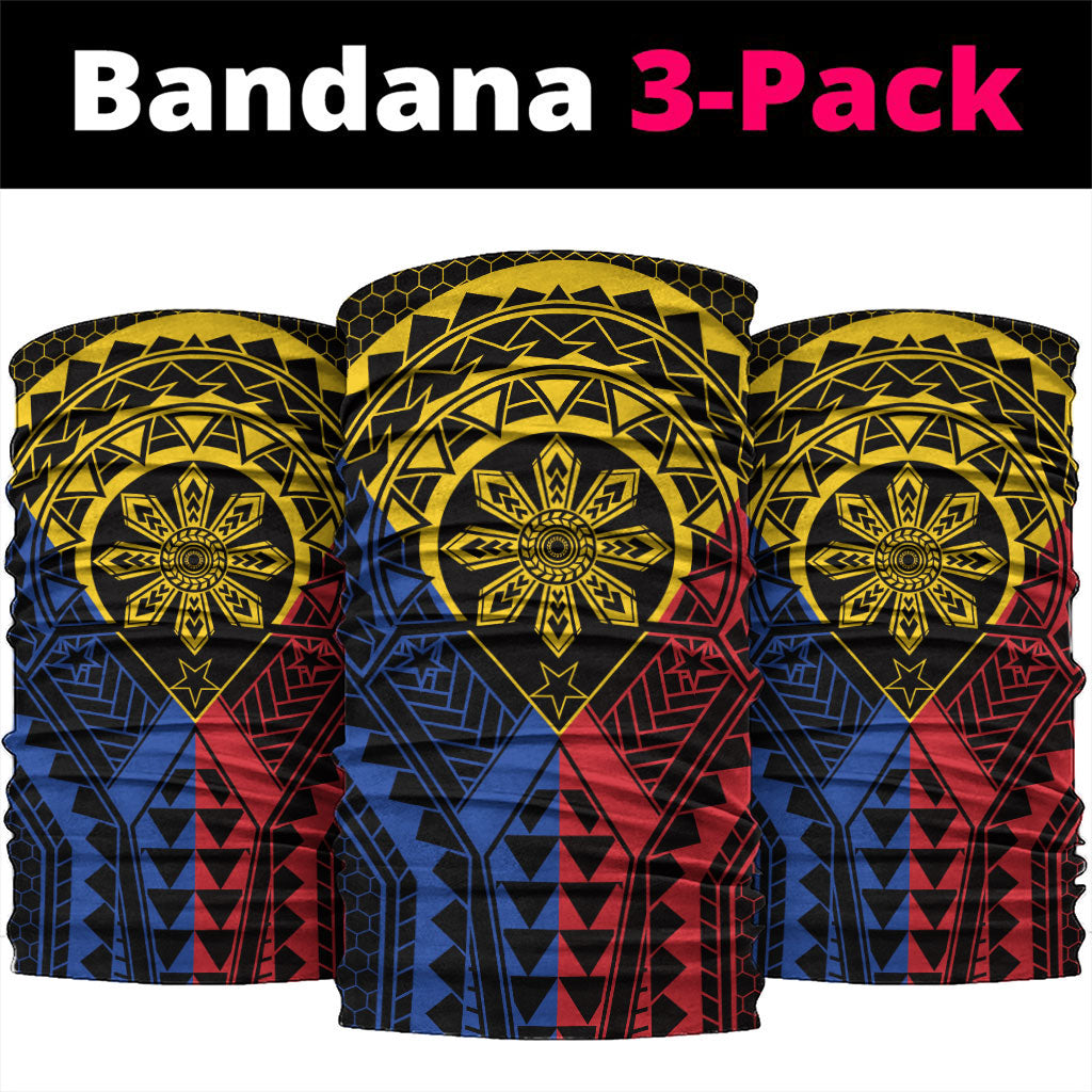 Philippines Batok Tribal Inspired Tattoo Neck Gaiter LT05 package One Size: 25*50cm Multicolor - Polynesian Pride