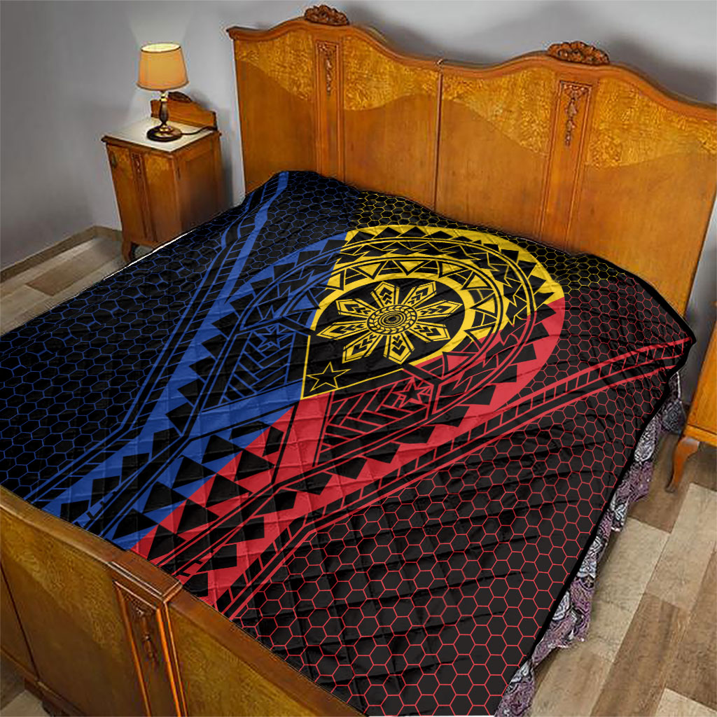 Philippines Batok Tribal Inspired Tattoo Quilt LT05 - Polynesian Pride