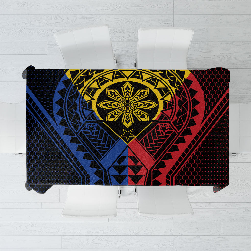 Philippines Batok Tribal Inspired Tattoo Tablecloth LT05 Multicolor - Polynesian Pride