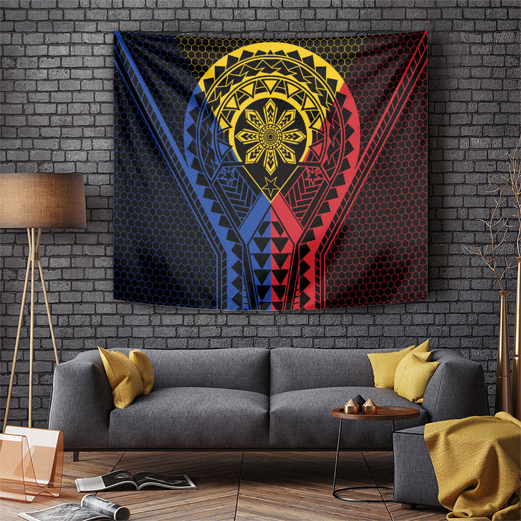 Philippines Batok Tribal Inspired Tattoo Tapestry LT05 Multicolor - Polynesian Pride