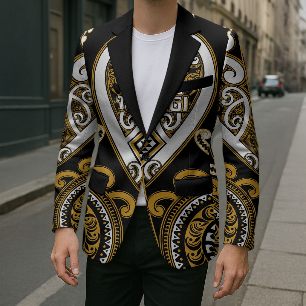 Custom Aotearoa Ngai Te Rangi Blazer Maori Tribal Pattern LT05 - Polynesian Pride