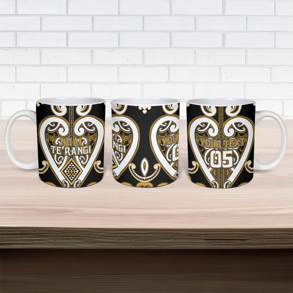 Custom Aotearoa Ngai Te Rangi Ceramic Mug Maori Tribal Pattern LT05 - Polynesian Pride