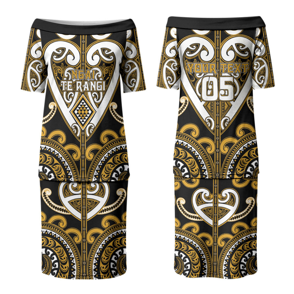 Custom Aotearoa Ngai Te Rangi Couples Matching Puletasi and Hawaiian Shirt Maori Tribal Pattern LT05 - Polynesian Pride
