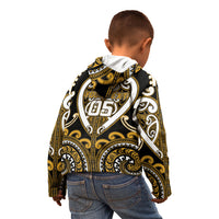 Custom Aotearoa Ngai Te Rangi Kid Hoodie Maori Tribal Pattern LT05 - Polynesian Pride