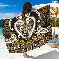 Aotearoa Ngai Te Rangi Sarong Maori Tribal Pattern LT05 One Size 44 x 66 inches Gold - Polynesian Pride
