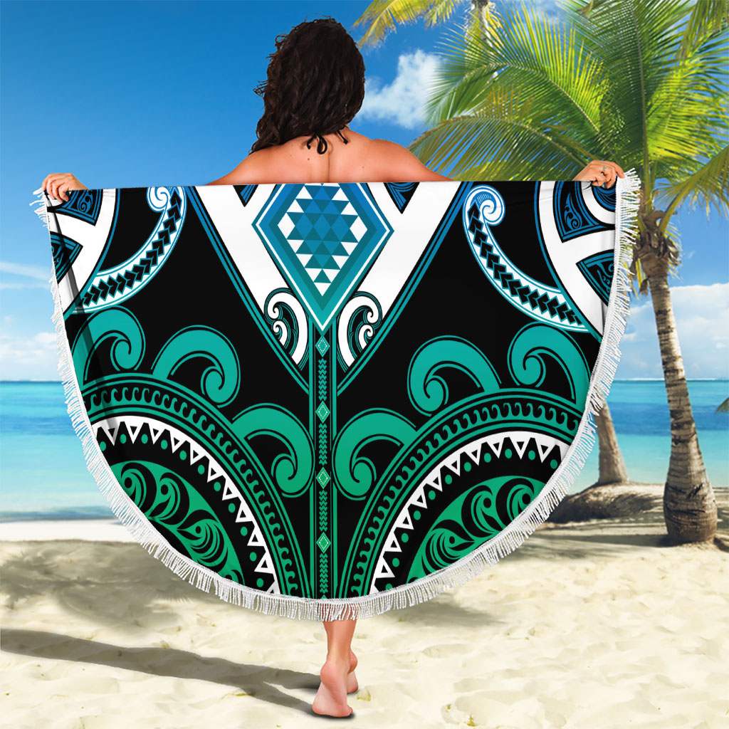 Aotearoa Ngati Ranginui Beach Blanket Maori Tribal Pattern LT05 - Polynesian Pride