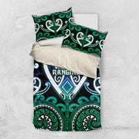 Aotearoa Ngati Ranginui Bedding Set Maori Tribal Pattern LT05 US Twin 172cm x 218cm Cyan - Polynesian Pride