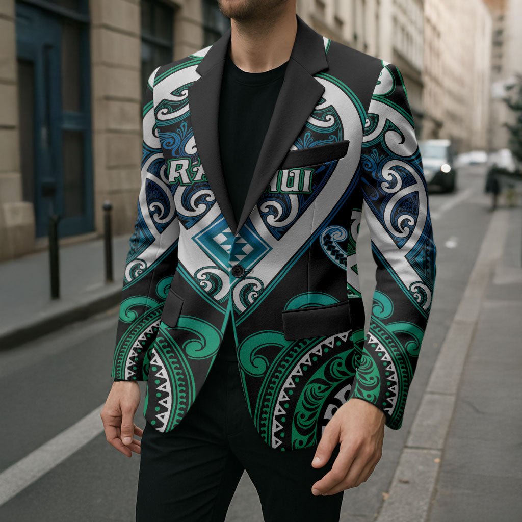 Custom Aotearoa Ngati Ranginui Blazer Maori Tribal Pattern LT05 - Polynesian Pride